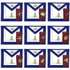 Officers Scottish Rite Officer Apron Set – Leather Made Embroidery