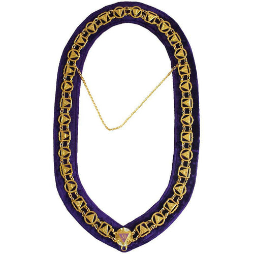 33rd Degree Scottish Rite Chain Collar – Gold Plated – product view