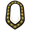 32nd Degree Scottish Rite Chain Collar – Gold Plated on Black Velvet
