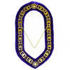 33rd Degree Scottish Rite Chain Collar – Gold Plated on Purple Velvet