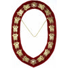 32nd Degree Scottish Rite Chain Collar – Wings Up Gold Plated