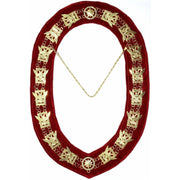 32nd Degree Scottish Rite Chain Collar – Wings Up Gold Plated