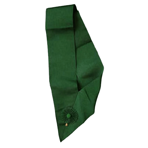 Royal Order Of Scotland Sash – Green with Rosette – product view
