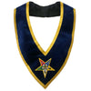 Associate Patron OES Collar – Royal Blue with Gold Braid