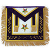 Patron OES Apron – Hand Embroidery White with Mylar Tassels