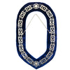Master Mason Blue Lodge Chain Collar – Silver Plated Square & Compass