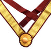 Past Grand Officers Order of The Secret Monitor Collarette – Yellow with Rosette