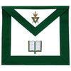 Chaplain Allied Masonic Degrees Apron – Green Velvet