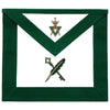 Secretary & Treasurer Allied Masonic Degrees Apron – Green Velvet