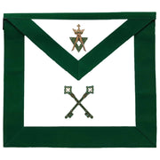 Treasurer Allied Masonic Degrees Apron – Green Velvet