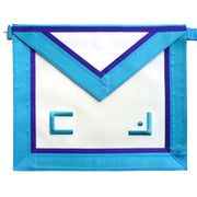 Master Mason Memphis Misraim Apron – White, Turquoise & Royal Blue