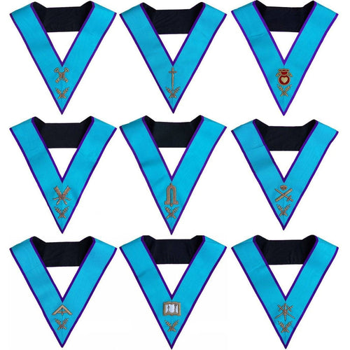 Officers Memphis Misraim Officer Collar Set – Handmade Embroidery – product view