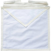 Entered Apprentice Blue Lodge Apron – All White Duck Cotton