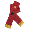 Knight Masons Sash – Maroon with Rosette