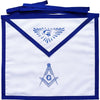 Master Mason Blue Lodge Apron – White Duck Cotton Square & Compass G
