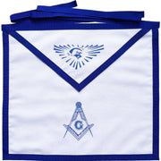 Master Mason Blue Lodge Apron – White Duck Cotton Square & Compass G