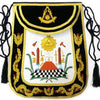Masonic Exclusive Past Master Apron – Black Chenille with Gold Braid