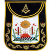 Masonic Exclusive Master Mason Apron – Black Chenille Square & Compass G