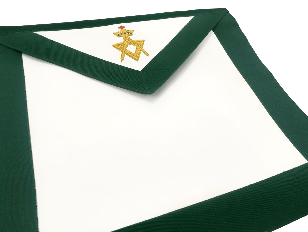 Member Allied Masonic Degrees Apron – Green Velvet – detail 2
