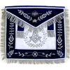 Master Mason Blue Lodge Apron – Navy Blue Chenille with Fringe