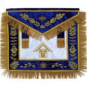 Past Master Blue Lodge Pennsylvania Regulation Apron – Blue & Gold Hand Embroidery