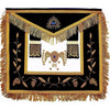 95th Degree Scottish Rite Apron – Purple Velvet with Gold Braid & Bullion Wire Fringe