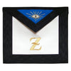 4th Degree Scottish Rite Apron – White, Blue with Black Moire