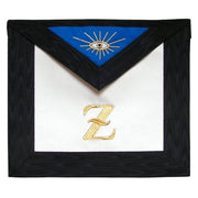 4th Degree Scottish Rite Apron – White, Blue with Black Moire