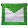 5th Degree Scottish Rite Apron – White with Green Borders Satin