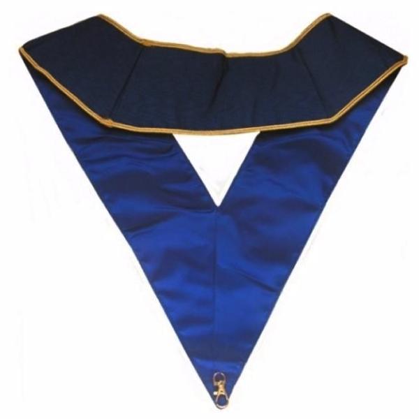 Thrice Powerful Master Scottish Rite Collar – Dark Blue Moire – detail 2