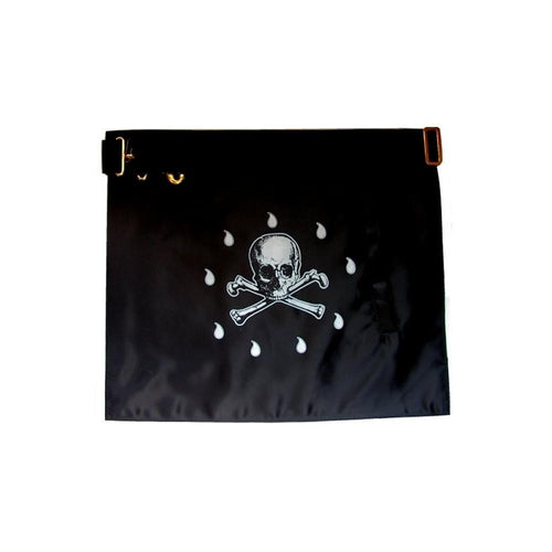 4th Degree Scottish Rite Apron – White, Sky Blue with Sprig Acacia Embroidery – detail 2