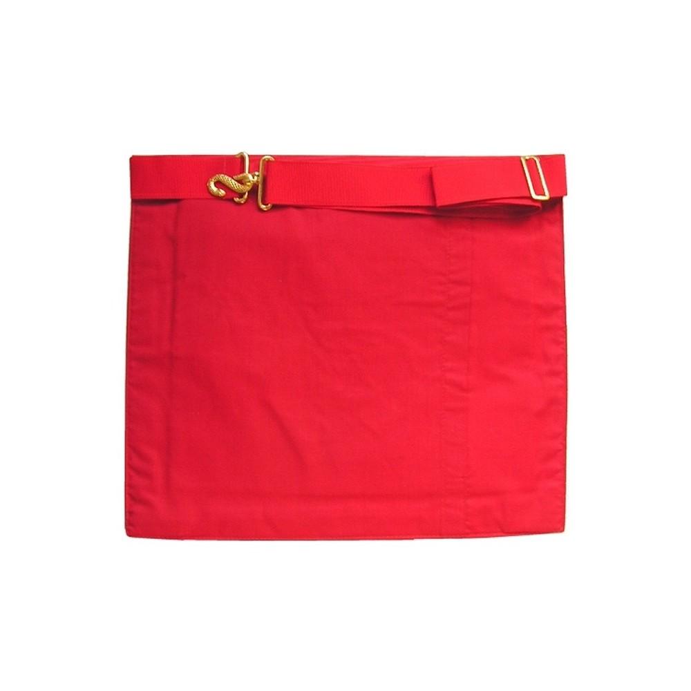 13th Degree Scottish Rite Apron – White & Red Moire – detail 2