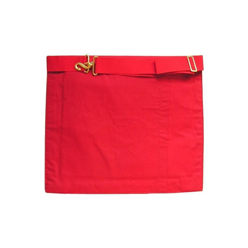 13th Degree Scottish Rite Apron – White & Red Moire – detail 2