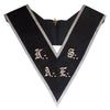 30th Degree Scottish Rite Collar – AKAES Black Moire with Grey Borders