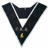 Grand Maître des Banquets 30th Degree French Rite Collar – Black Moire with White Borders