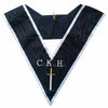 Grand Guard of the Camps 30th Degree French Rite Collar – Black Moire with White Borders