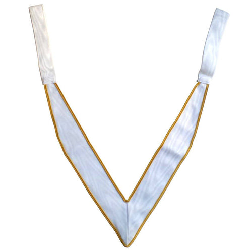 31st Degree Scottish Rite Collarette – White Moire – product view