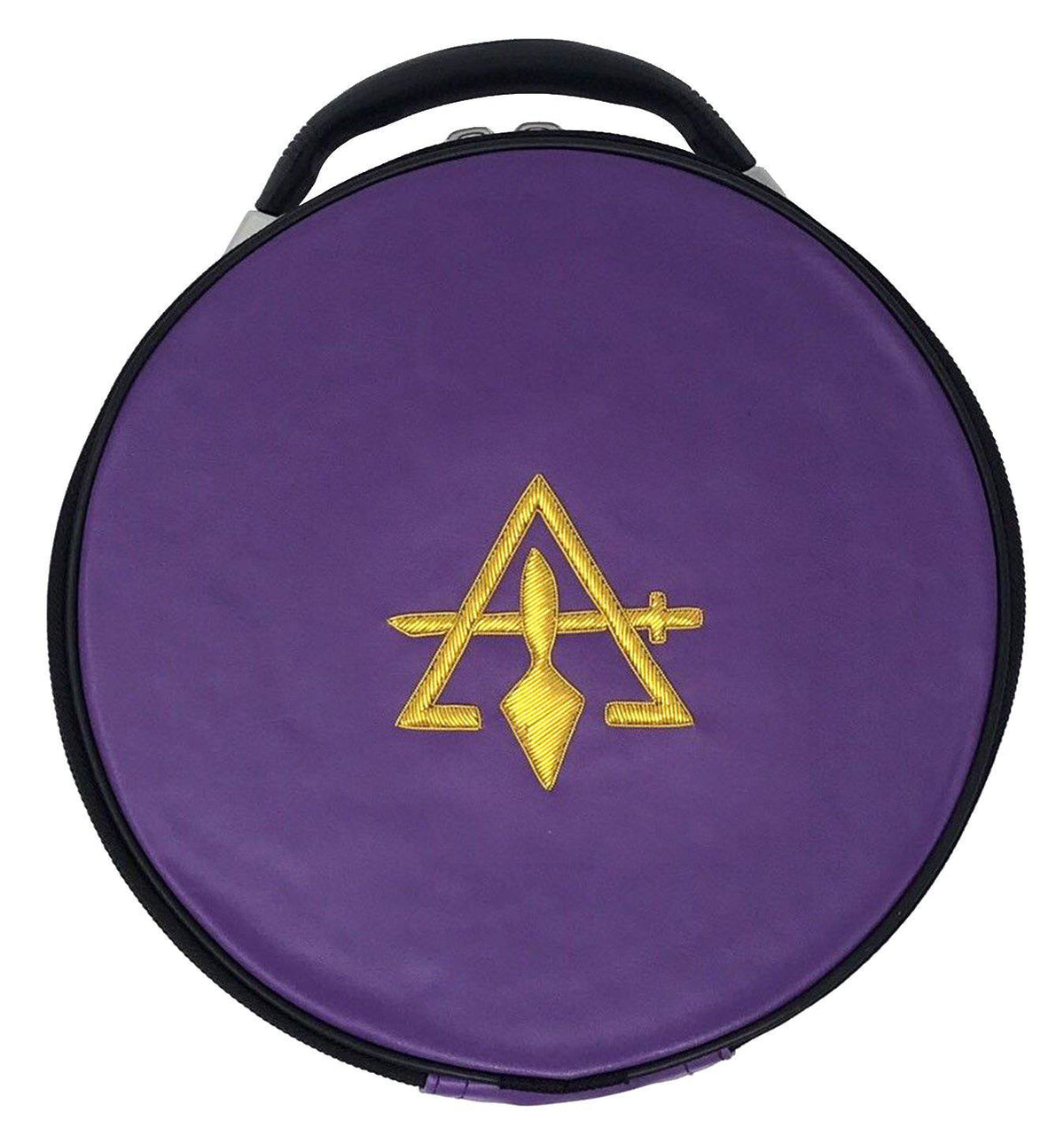 Council Crown Cap Case – Purple Sword & Trowel – detail 2