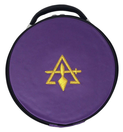 Council Crown Cap Case – Purple Sword & Trowel – detail 2