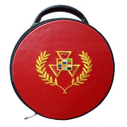 Past Grand High Priest Royal Arch Chapter Crown Cap Case – Red Imitation Leather