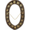 Knights Templar Chain Collar – Gold Plated with Rhinestones