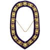 32nd Degree Scottish Rite Chain Collar – Wings Down Gold Plated