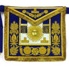 Past Grand Master Blue Lodge Apron – Quality A+ Blue Gold Hand Embroidery
