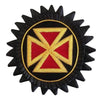 Grand Knights Templar Rosette Chapeau – Hand Bullion Embroidery