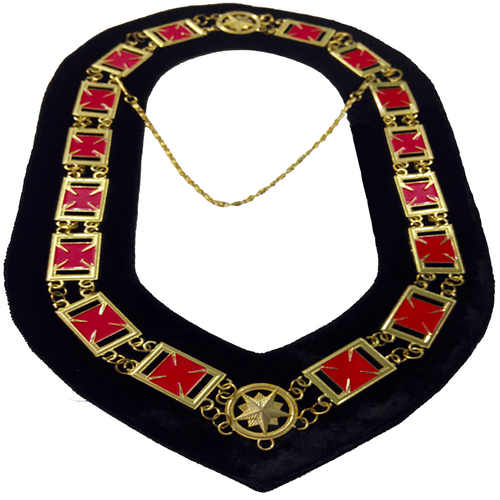 Knights Templar Chain Collar – Gold Plated – product view