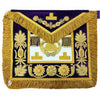 Grand Master Blue Lodge Apron – Quality A+ Purple Gold Hand Embroidery