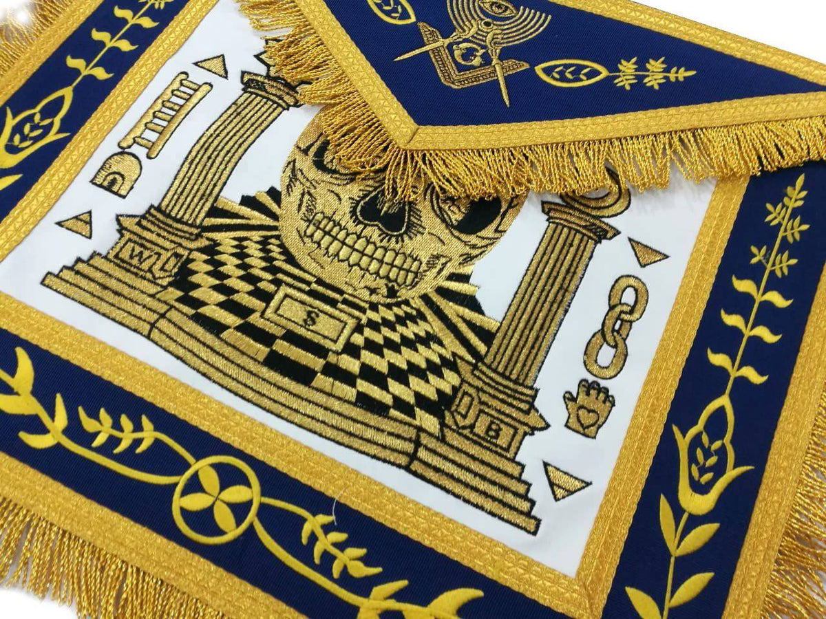 Masonic Exclusive Master Mason Apron – Gold Machine Embroidery – detail 2