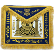 Masonic Exclusive Master Mason Apron – Gold Machine Embroidery
