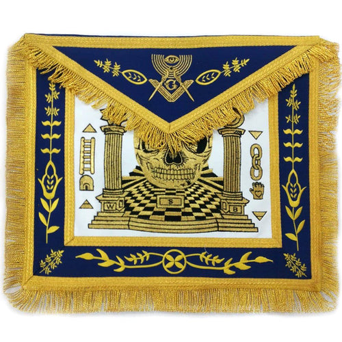 Masonic Exclusive Master Mason Apron – Gold Machine Embroidery – product view