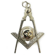 Senior Deacon Blue Lodge Officer Collar Jewel – Silver Metal
